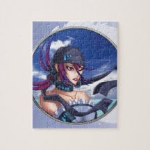 Anime Pirate Porthole Jigsaw Puzzle