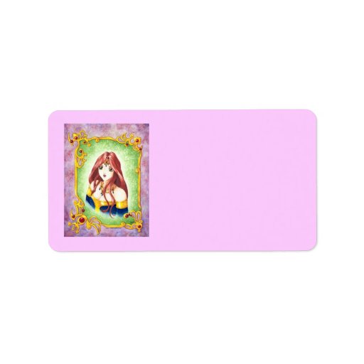 Anime Princess Personalized Address Label