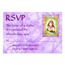 Anime Princess RSVP Custom Invitation