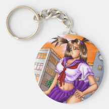 Anime School Girl Nikki Key Chains
