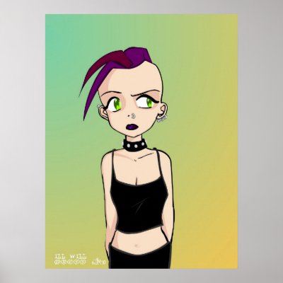 Anime Style Germaine Poster by illwillpress