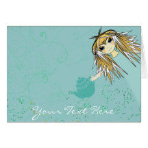 Anime Tea Party - Customized Greeting Card