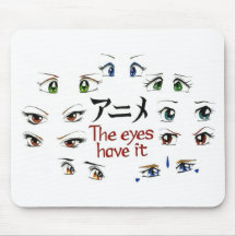 Anime: The Eyes Have It Mouse Mats