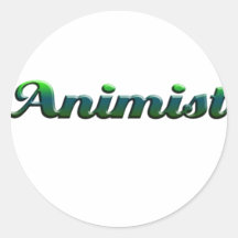 animist round stickers