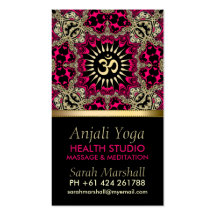 Anjali Yoga Eastern New Age Business Card