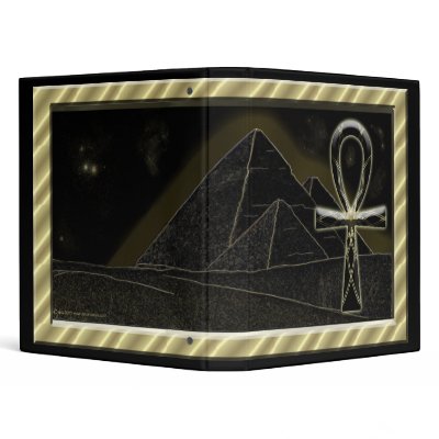 Ankh Dark 3 Ring Binder by Rockangel2