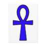 Ankh Egyptian Hieroglyphic Symbols Life Key Blue Post Cards