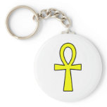 Ankh Egyptian Hieroglyphic Symbols Life Key Yellow Key Chains