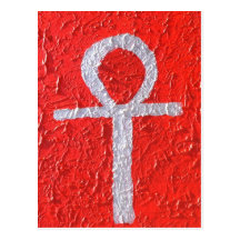 Ankh, le symbole égyptien pour des vies carte postale