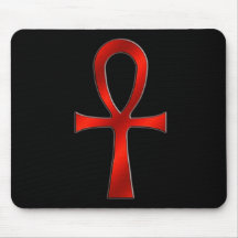 Ankh Red Mouse Pad