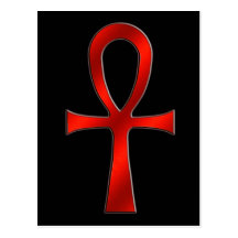 Ankh Red Post Card