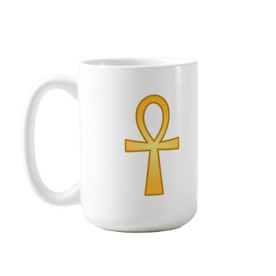 Ankh Symbol: Vector Art: Mug by spiritswitchboard