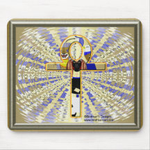 Ankh withGods Mouse pad