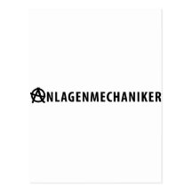 Anlagenmechaniker icon post cards