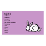 Anml009 RABBIT BUNNY CARTOON DOODLE PETS CUTE Business Card Templates