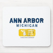 Ann Arbor Michigan Great Lake State Mousepad