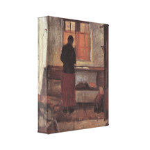 Anna Ancher - Girl in the kitchen Gallery Wrap Canvas