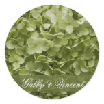 Annabelle Hydrangea Wedding Envelope Seal Round Stickers