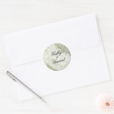 Annabelle Hydrangea Wedding Envelope Seals Stickers by loraseverson
