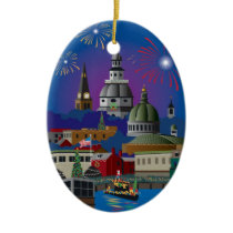 Annapolis Holiday Lights Parade Christmas Ornament
