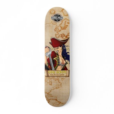 Anne Bonny: The Pirate Queen Skate Deck by LuvataciousSkull