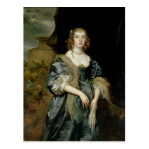 Anne Carr, Countess of Bedford, c.1638 Post Card