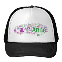 Anne of Green Gables Word Cloud Mesh Hat