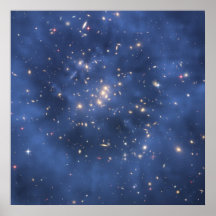 Anneau de matière foncée dans le groupe de galaxie affiches