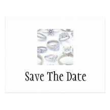 Anneaux de mariage carte postale