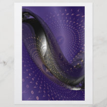 Anneaux et sphère pourpres (musique en spirale) prospectus en couleur