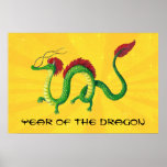 Année chinoise du dragon poster