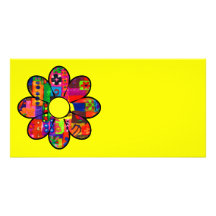 Années '60 flower power cartes avec photo