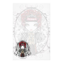 "Annie" Gothic Victorian Couture Fairy Stationery