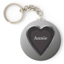 Annie Heart Keychain by 369MyName