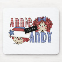 Annie Loves Andy Tshirts and Gifts Mouse Pads
