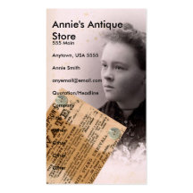 Annie's Antique Store Business Card Templates