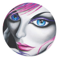 Annika Round Sticker