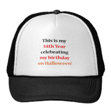 Anniversaire de 34 Halloween Casquettes De Camionneur