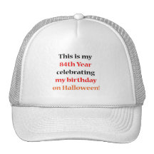 Anniversaire de 84 Halloween Casquettes
