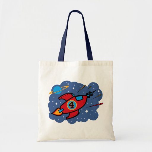 Anniversaire de bateau de Rocket 4ème Sacs En Toile