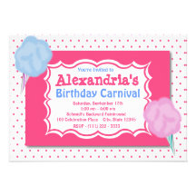 Anniversaire de carnaval invitations