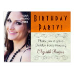 Anniversaire de carte postale/invitation de ~ d'IN