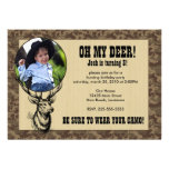 Anniversaire de chasse cartons d'invitation