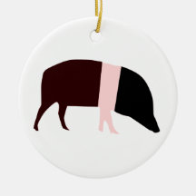 Anniversaire de coutume de porc de Saddleback Ornement