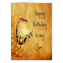 Anniversaire de cuivre chaud de fils d'oiseau de j carte de vœux