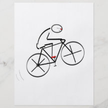 Anniversaire de cycliste prospectus personnalisés