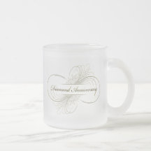 Anniversaire de diamant mug à café