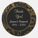 Anniversaire de la damassé 50h d'or - Merci Autocollants