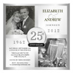 Anniversaire de noces d'argent 25 - invitations de