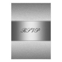 Anniversaire de noir en métal de gris argenté de R Invitations